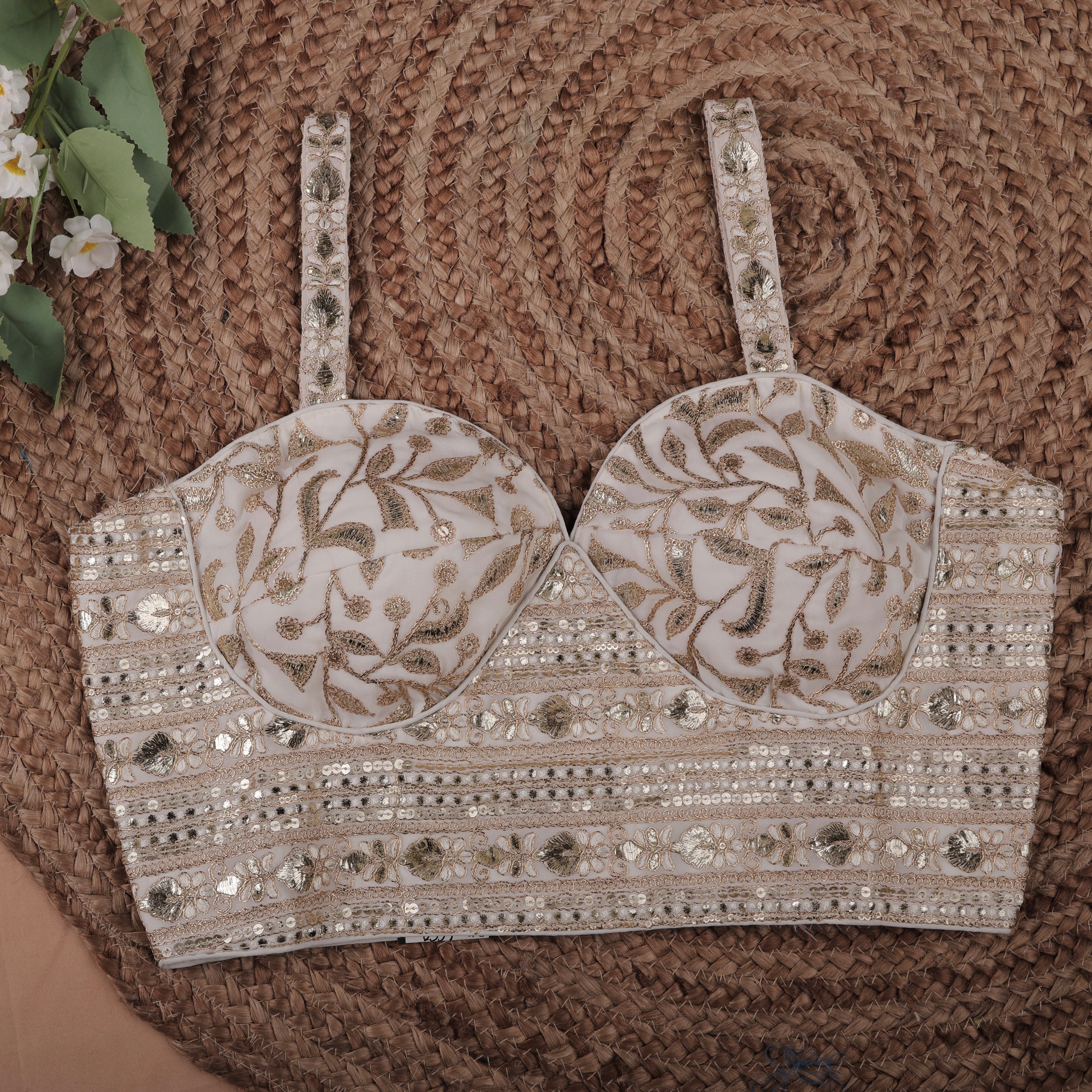 HEAVY GOTAPATTI SPAGHETTI BLOUSE