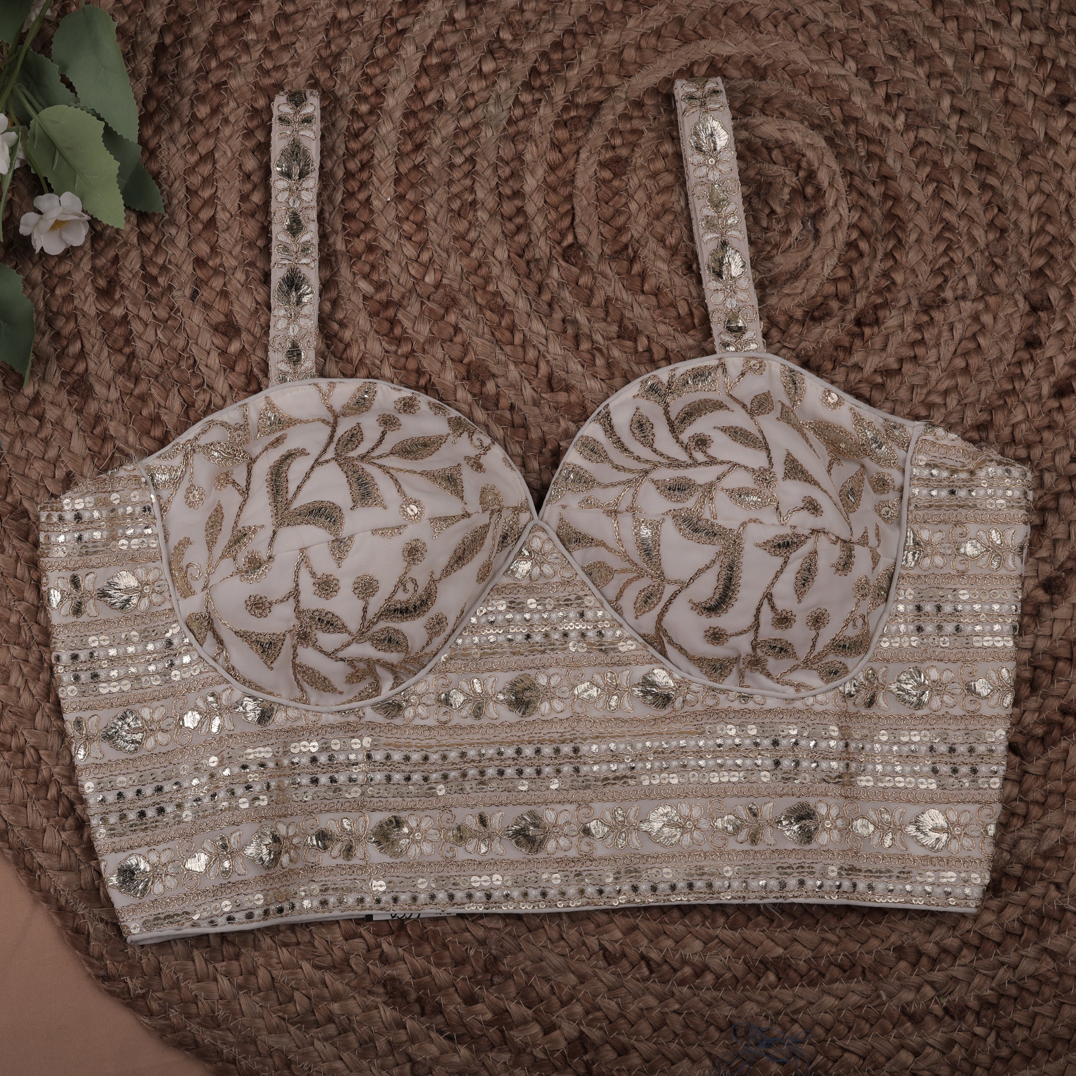 HEAVY GOTAPATTI SPAGHETTI BLOUSE