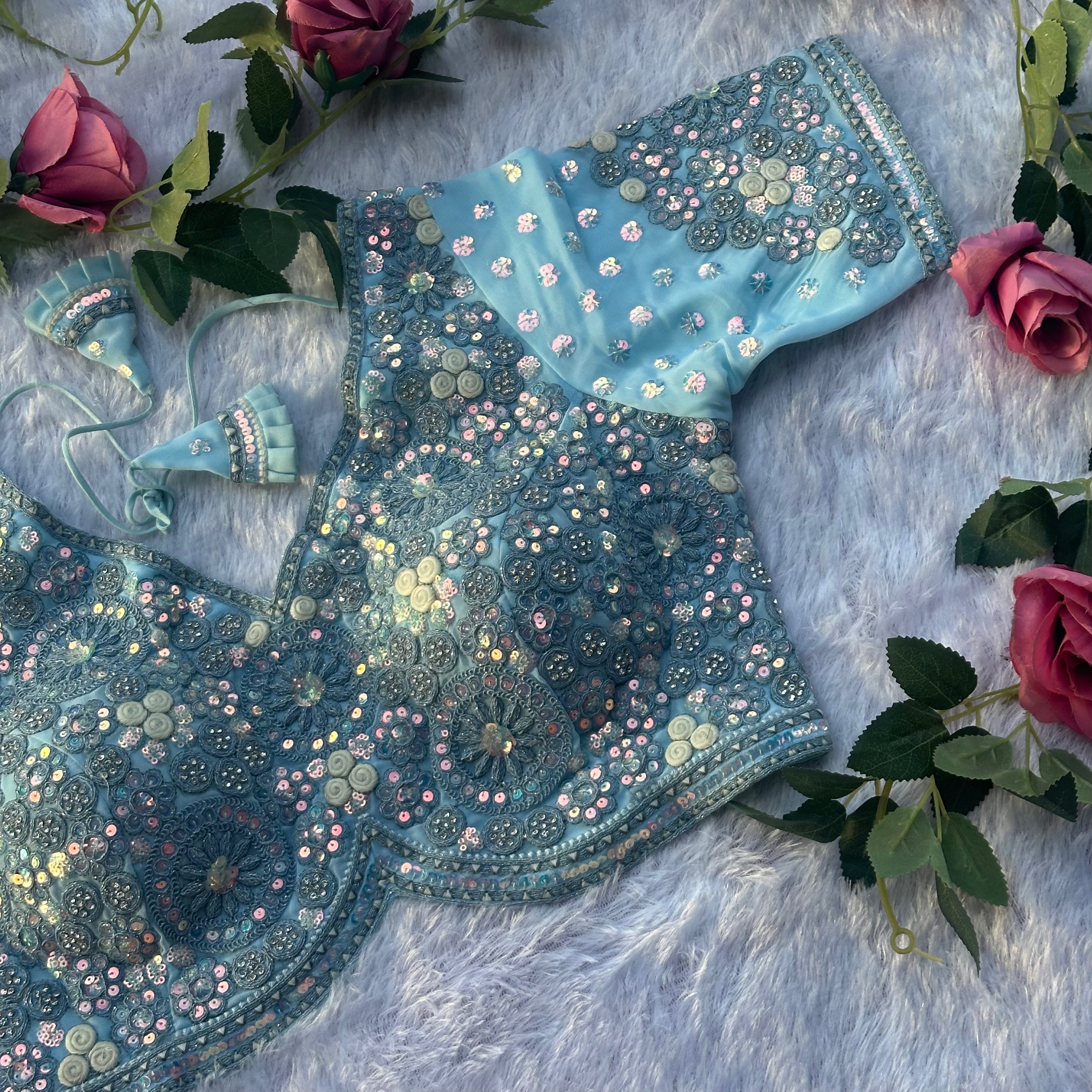 BRIDAL GLAM HEAVY DIAMOND & HAND WORK DESIGNER BLOUSE