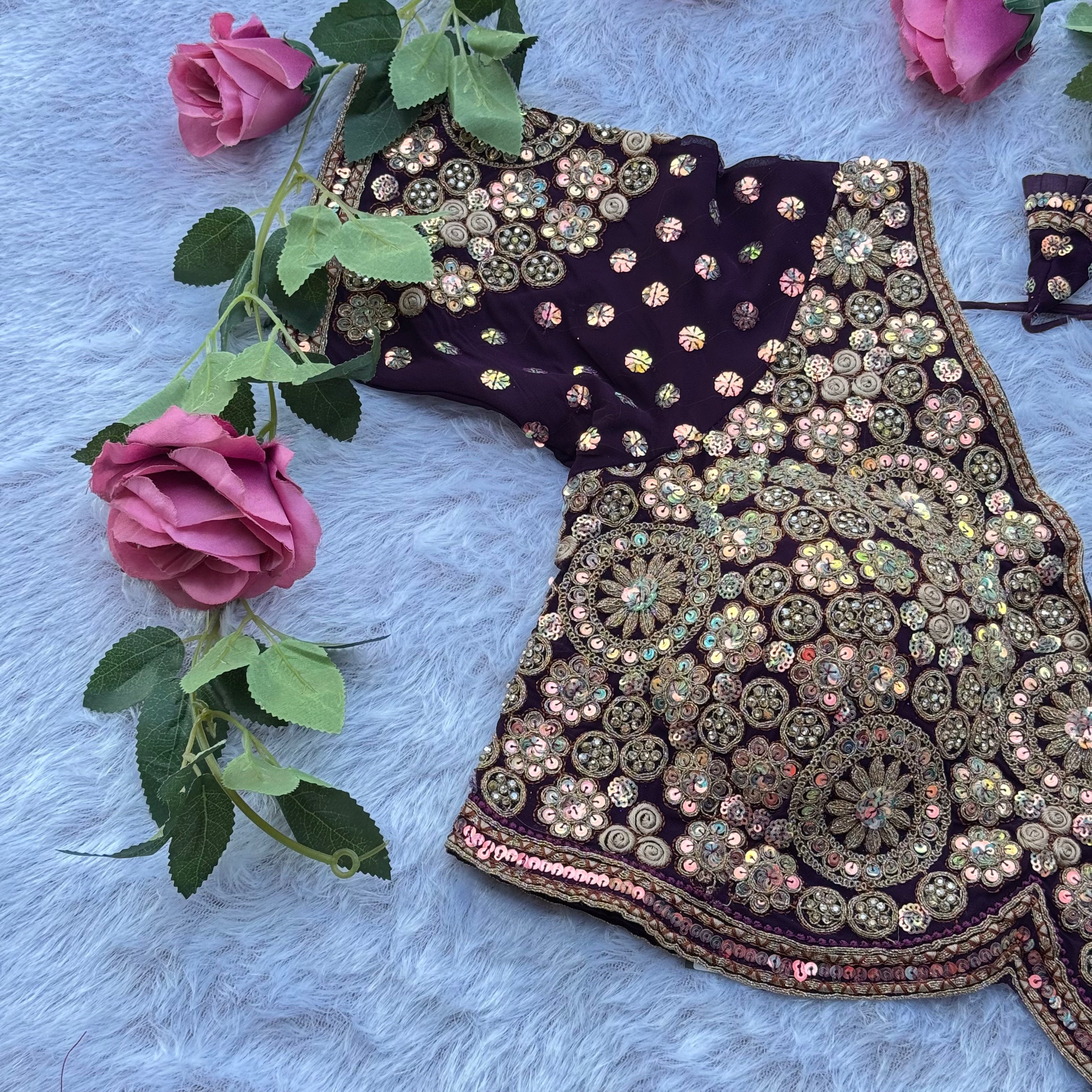 BRIDAL GLAM HEAVY DIAMOND & HANDWORK BLOUSE