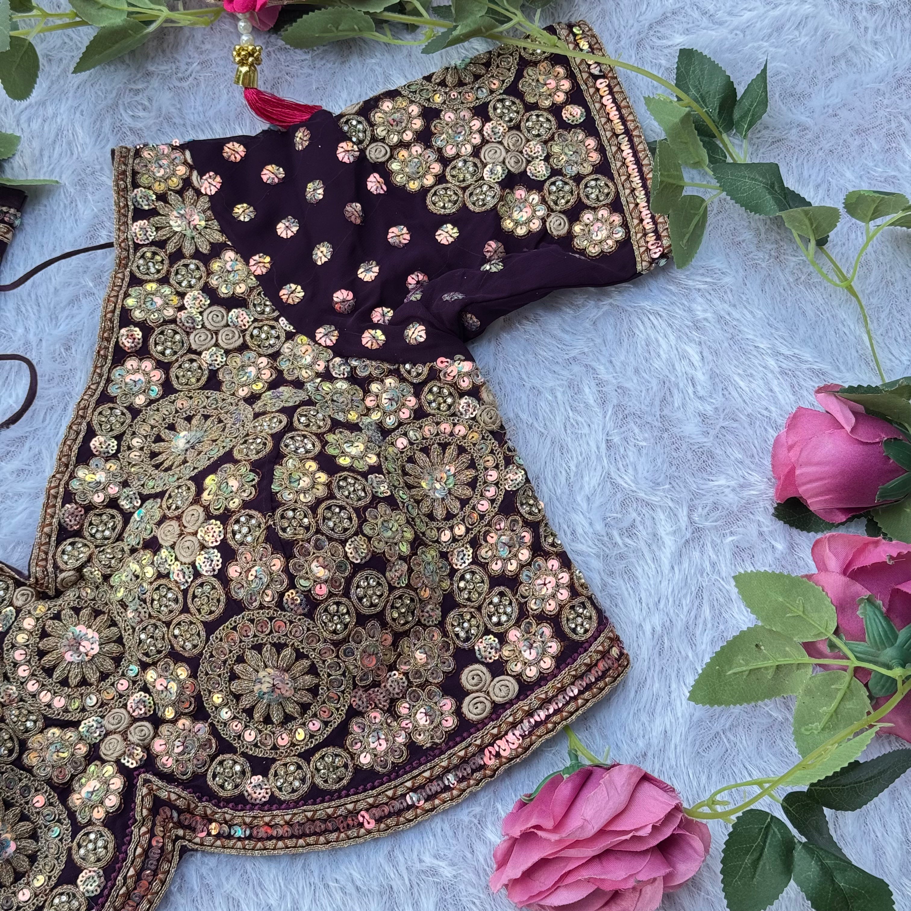 BRIDAL GLAM HEAVY DIAMOND & HANDWORK BLOUSE