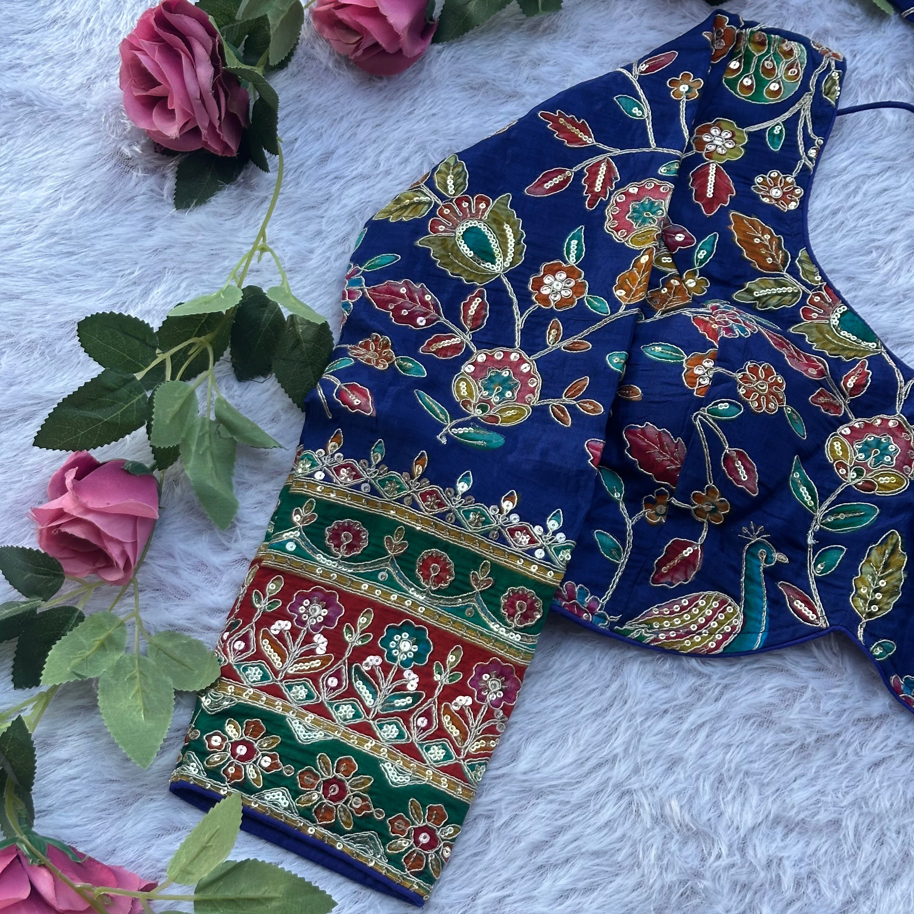 HEAVY NEW LAUNCHED  PURE CREPE FABRIC WITH LONG SLEEVE BLOUSE