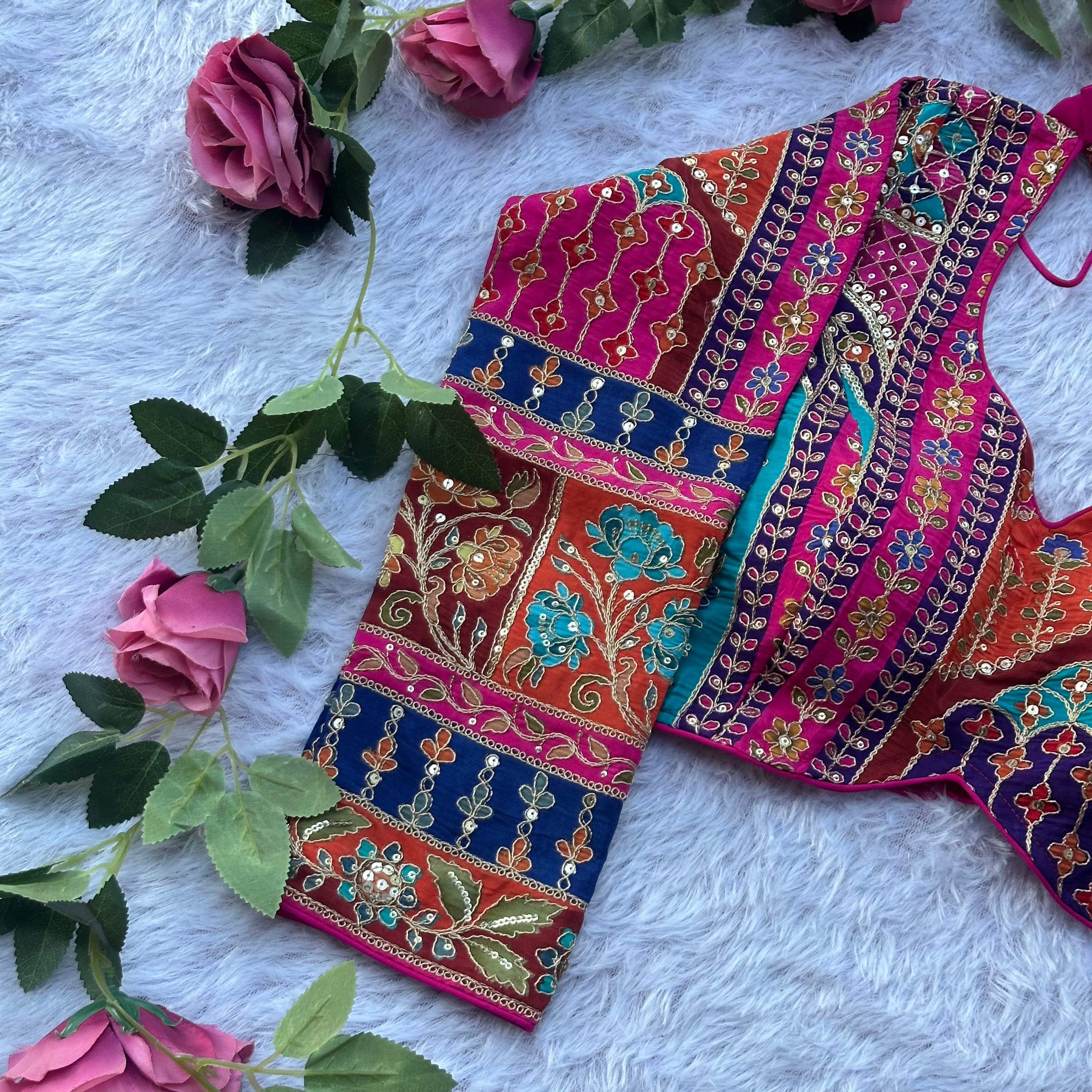 HEAVY NEW LAUNCED PURE CREPE FABRIC WITH LONGSLEEVE BLOUSE