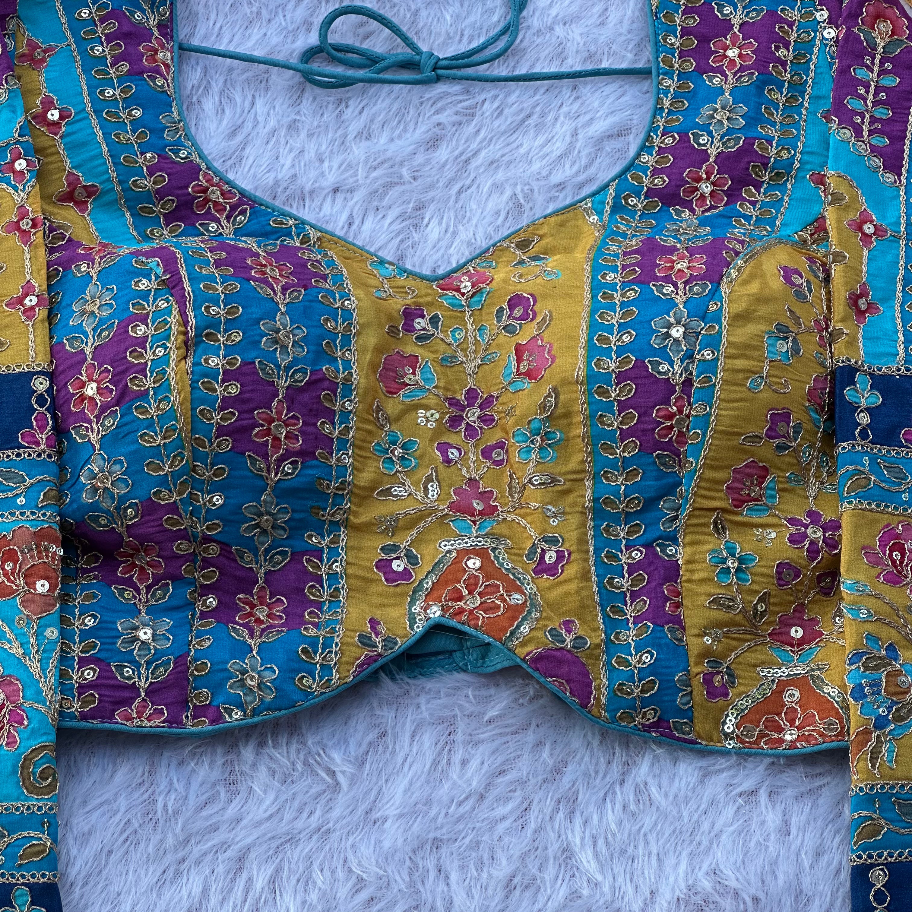 HEAVY NEW LAUNCHED PURE CREPE FABRIC WITH LONG SKEEVE BLOUSE