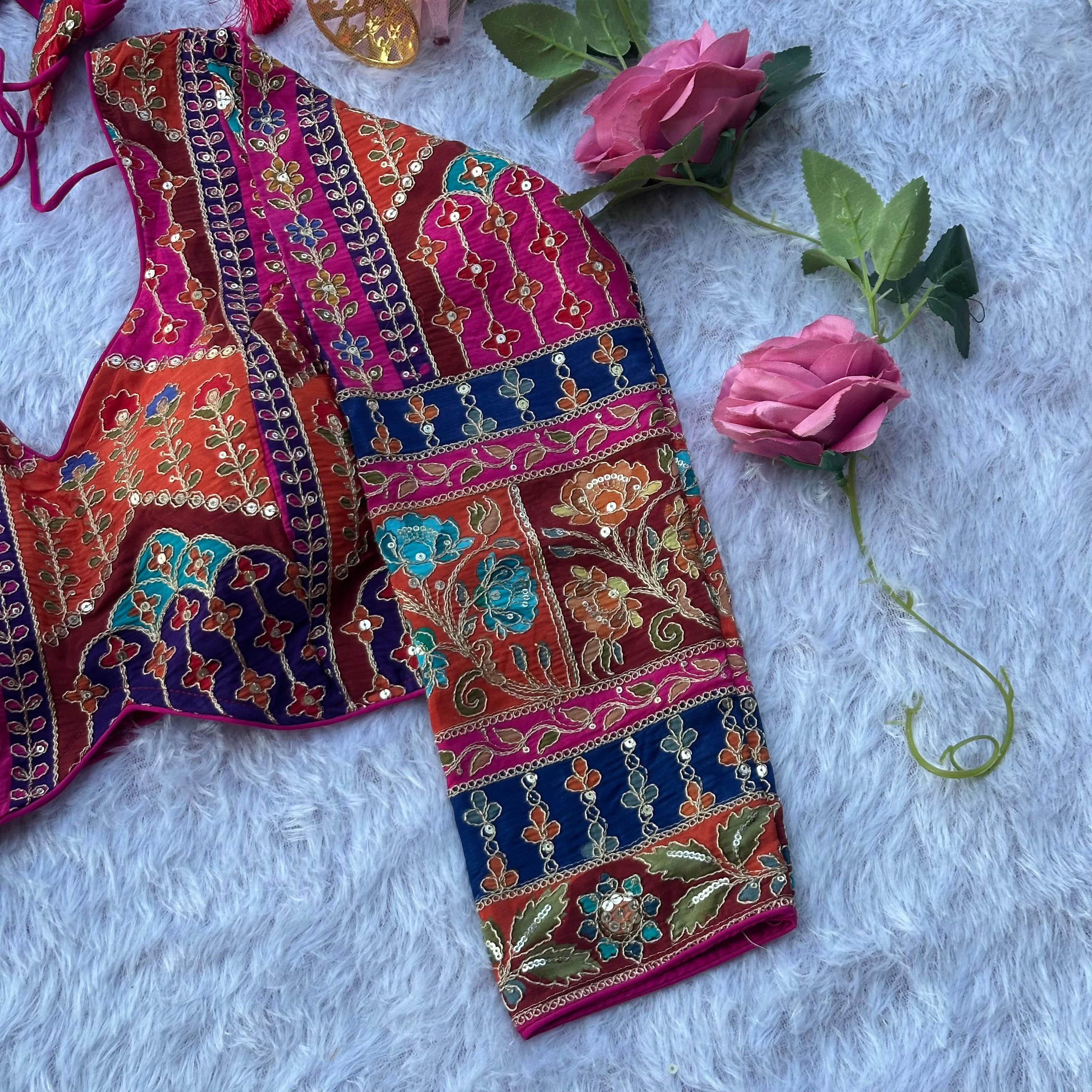 HEAVY NEW LAUNCED PURE CREPE FABRIC WITH LONGSLEEVE BLOUSE