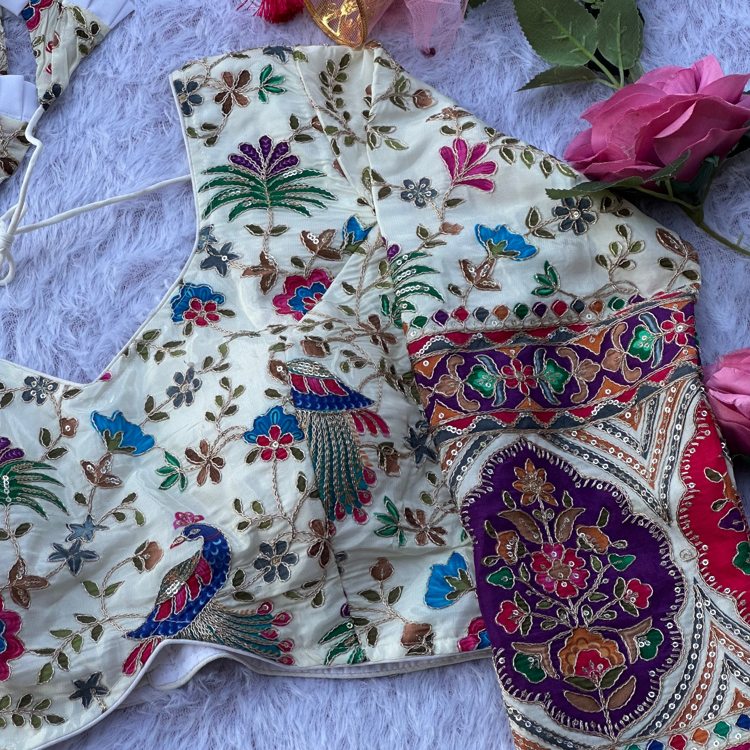 HEAVY NEW LAUNCHED PURE CREPE FABRIC WITH LONG SLEEVE BLOUSE