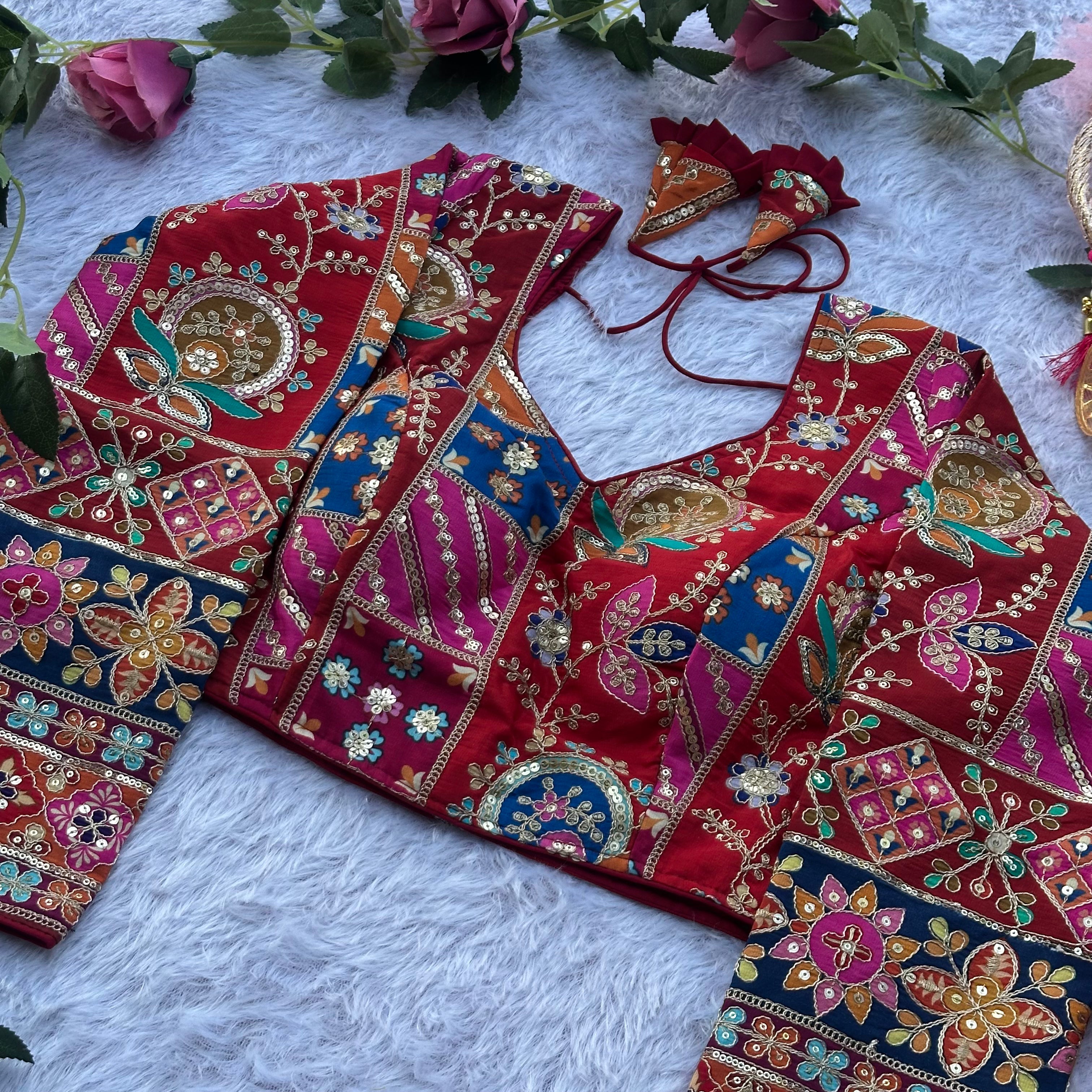 HEAVY NEW LAUNCHED PURE CREPE FABRIC WITH LONG SLEEVE BLOUSE