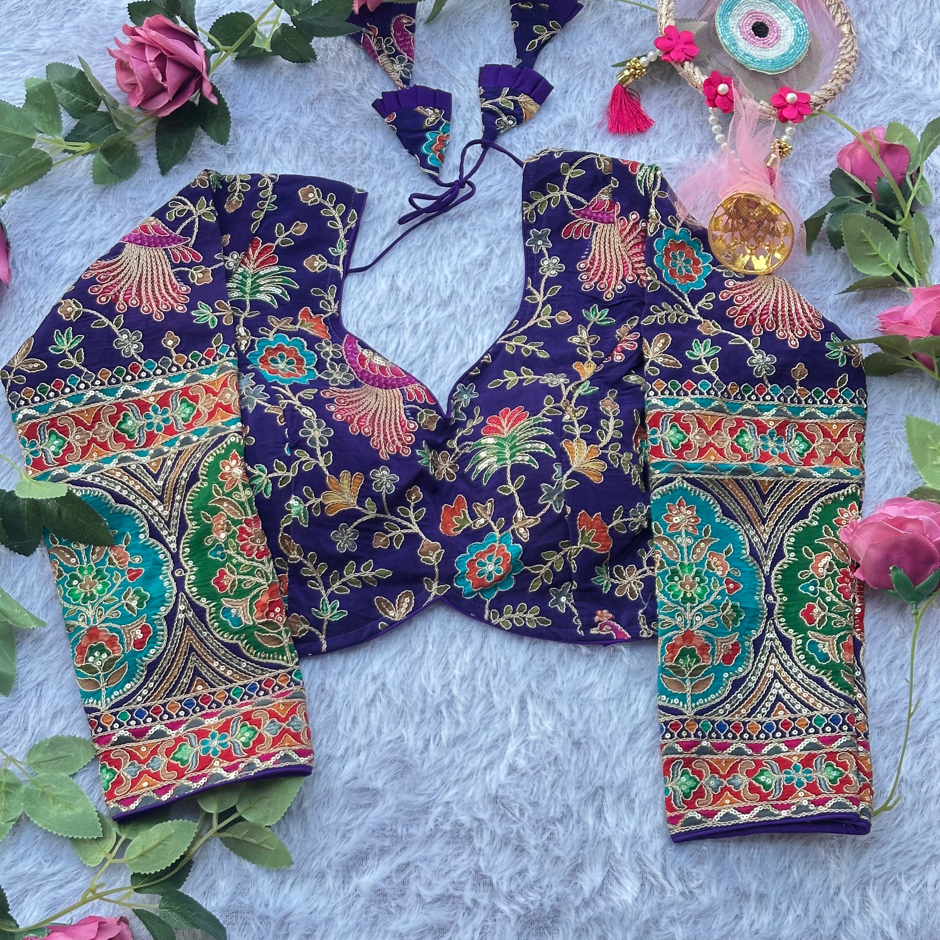 HEAVY NEW LAUNCHD PURE CREPE FABRIC WITH LONG SLEEVES BLOUSE