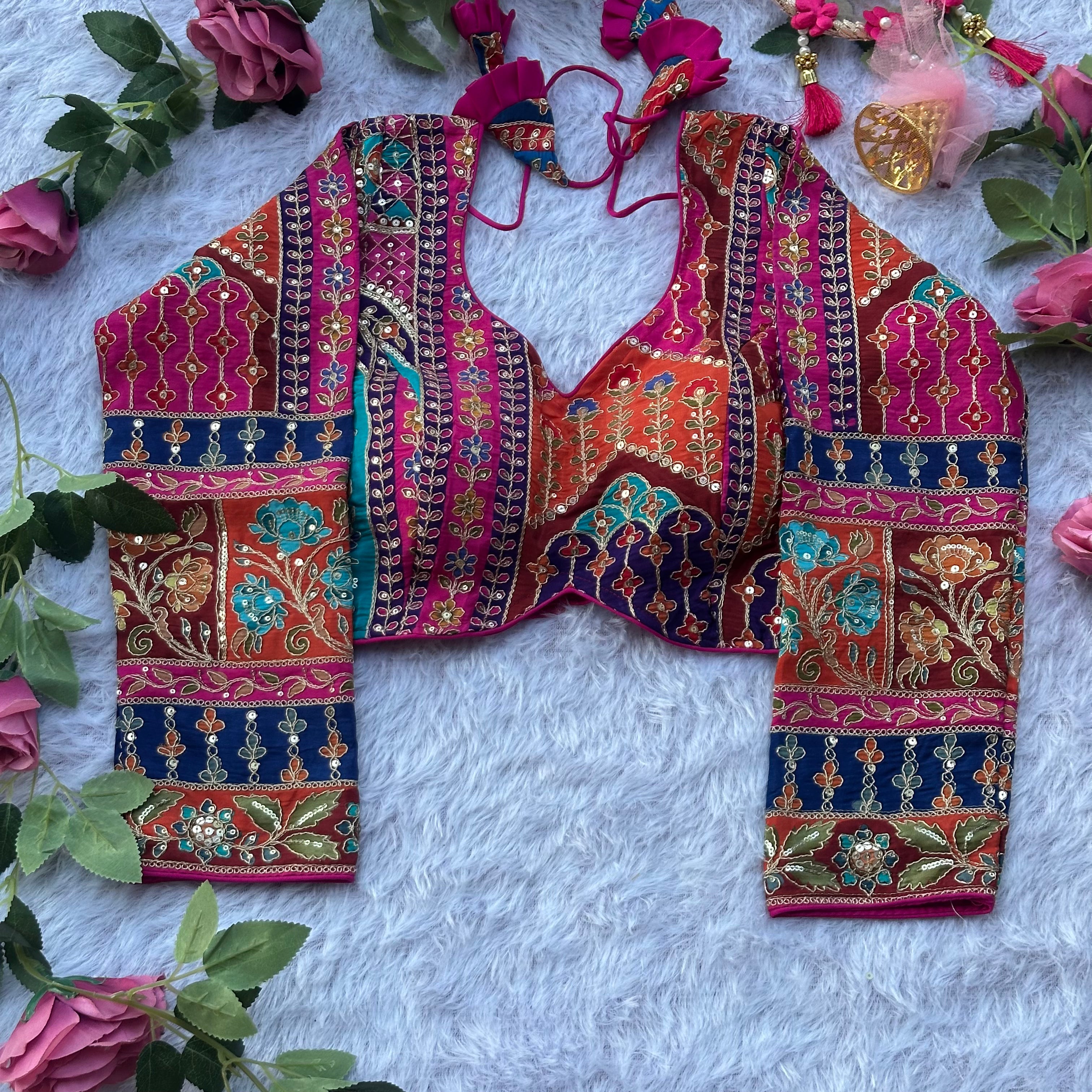 HEAVY NEW LAUNCED PURE CREPE FABRIC WITH LONGSLEEVE BLOUSE