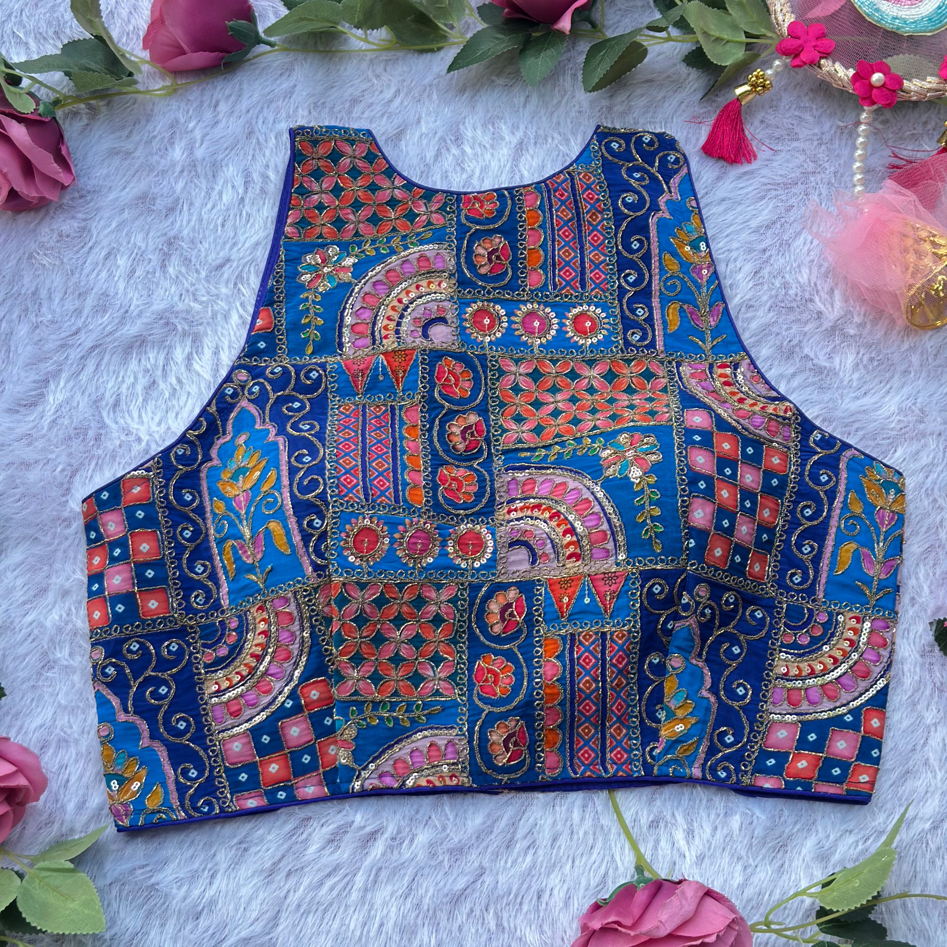 NEW DESIGNER BLOUSE WITH PURE CREPE FABRIC