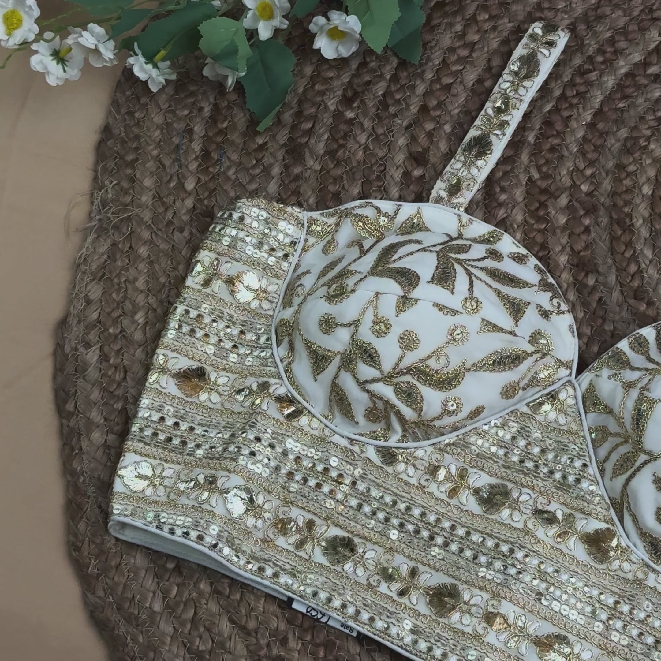 HEAVY GOTAPATTI SPAGHETTI BLOUSE